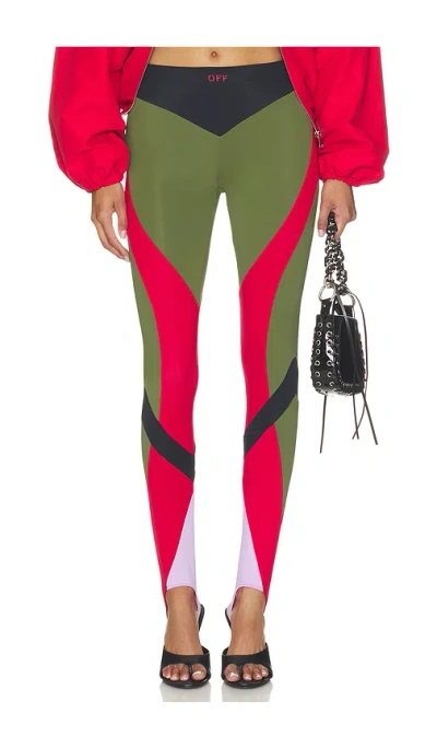 Off-white Ly Color Block Legging In Multi