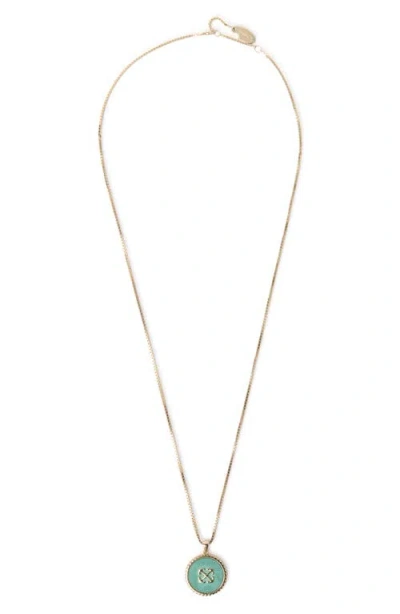 Off-white Malachite Arrow Pendant Necklace In Yellow Gold