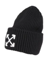 Off-white Man Hat Black Size Onesize Wool In Black