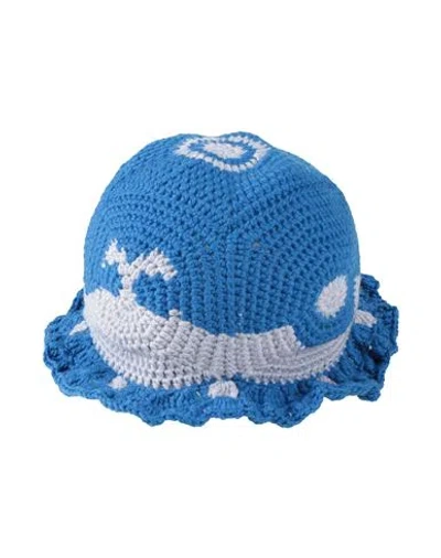Off-white Man Hat Blue Size Onesize Wool