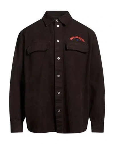 Off-white Man Jacket Brown Size S Cotton