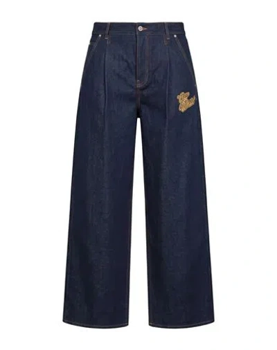 Off-white Man Jeans Midnight Blue Size 29 Cotton In Black