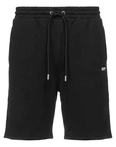Off-white Man Shorts & Bermuda Shorts Black Size Xl Cotton, Polyester
