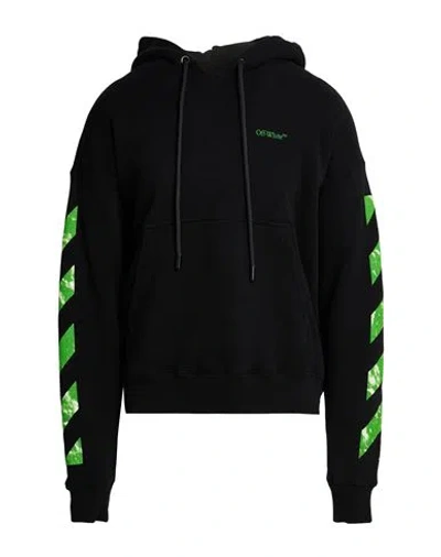 Off-white Man Sweatshirt Black Size Xl Cotton