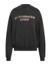 Off-white Man Sweatshirt Grey Size S Cotton, Elastane In Black