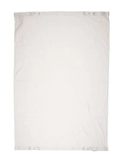 Pre-owned Off-white Man Swimming Logo Towel Set In White