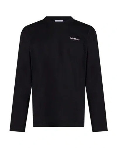 Off-white Printed Cotton-jersey T-shirt In Blue
