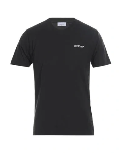 Off-white Man T-shirt Black Size L Cotton In Animal Print