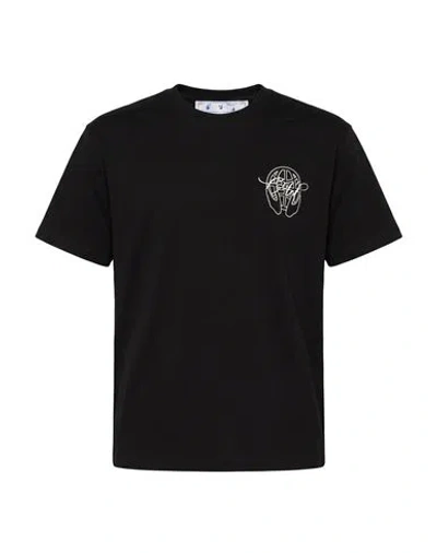 Off-white Man T-shirt Black Size Xl Cotton
