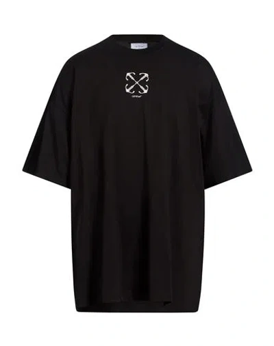 Off-white Man T-shirt Black Size Xxs Cotton