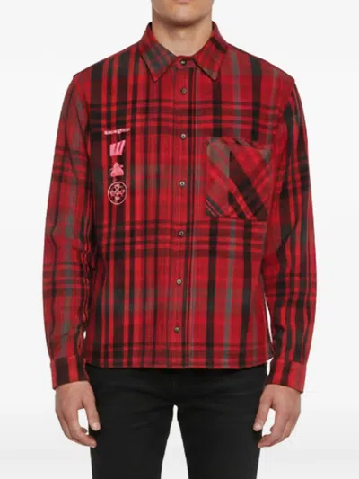 Pre-owned Off-white Mariana De Silva Check Shirt In Red