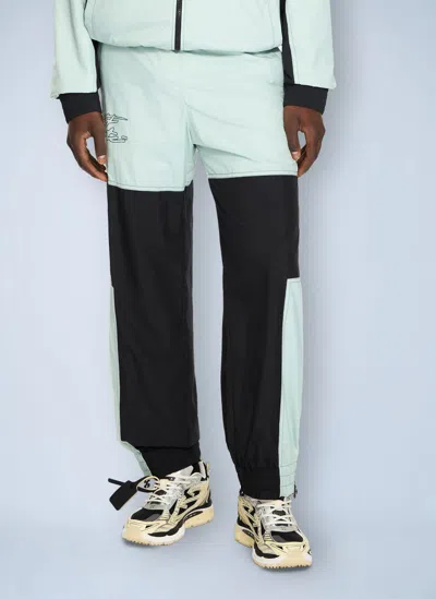 Off-white Marker Cuffed Slouchy Trackpants In Black