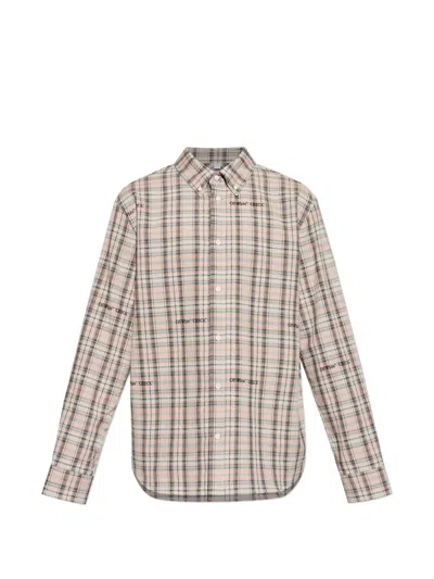 Off-white Marker Logo-embroidered Shirt In Neutral