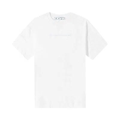 Pre-owned Off-white Marker Oversized Skate T-shirt 'white Blue' | Men's Size Xs
