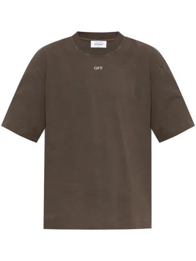 Off-white Martyrdom Arrow Skate Short Sleeve T-shirt 'brown'