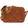 Off-white Medium Camera Crossbody Bag In Brown