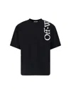 Off-white Off White Vertical Bookish Skate Cotton T-shirt In Black