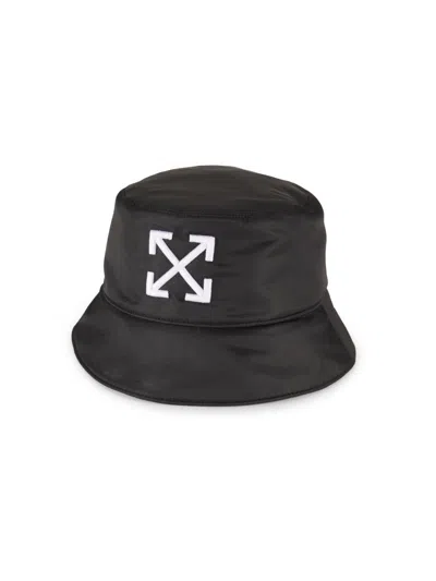 Off-white Men's Arrow Bucket Hat In Black White