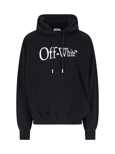 Off-white Men's Cotton Rib-knit Sweater With Stretch Trim In Black