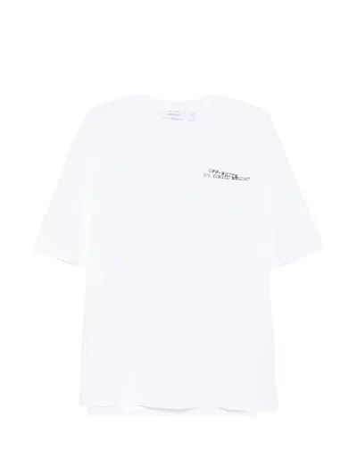 Off-white Men's Crethestanesedew Neck Short Sleeve T-shirt