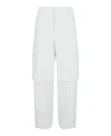 Off-white Double Layer Carpenter Pants In White