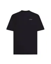 Off-white Ribbed Crew Neck Short-sleeve T-shirt In Black