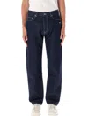 Off-white Navy Blue Regular Jeans In Navy Blue