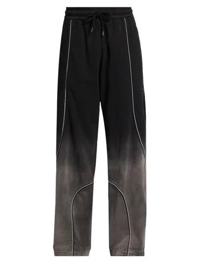 Off-white Men's Offline Cotton Relaxed Track Pants In Black