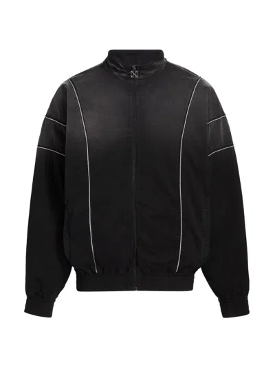 Off-white Men's Offline Cotton Track Jacket In Black