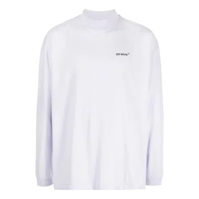 Off-white Men's  Fw22 Solid Color Arrow Pattern Logo Printing Round Neck White