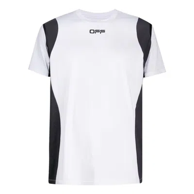 Off-white Men's  Logo Printing Sports Short Sleeve Version White T-shirt