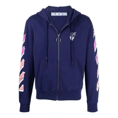 Off-white Men's  Ss21 Casual Zipper Ordinary Version Blue In Multi