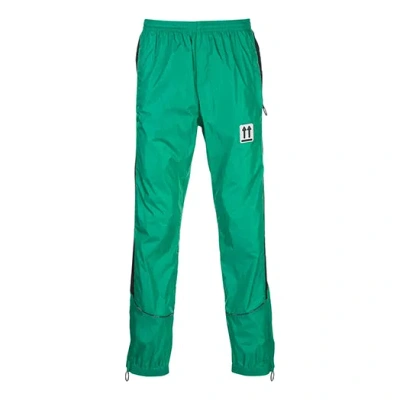 Off-white Men's  Ss21 Side Stripe Athleisure Casual Sports Pants Slim Fit Green