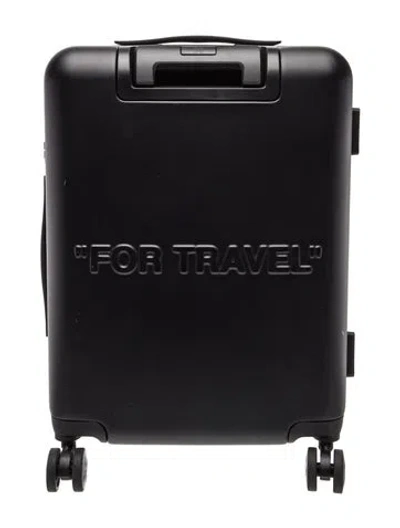 Pre-owned Off-white Men's Polycarbonate Trolley Case In Black