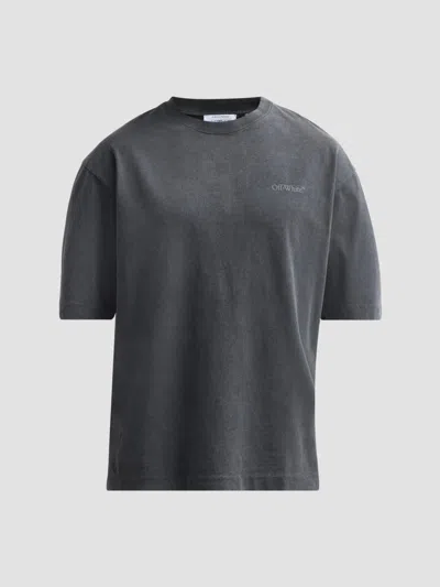 Off-white Men's Rugs Arrow Skate T-shirt In Gray