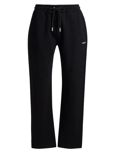 Off-white Men's Scribble Diagonal Cotton Sweatpants In Multi