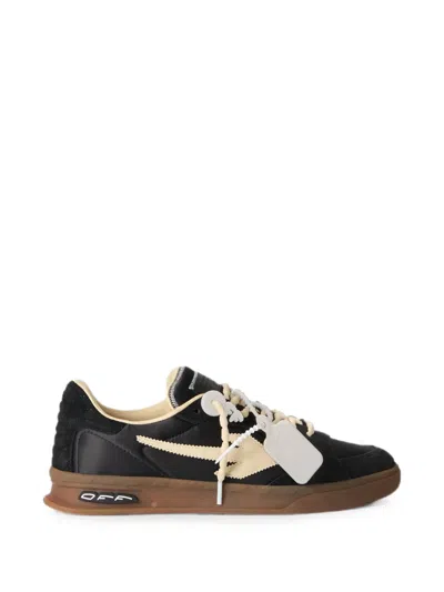 Off-white M-end Of Play-06209 Suede-panelled Sneakers In Black