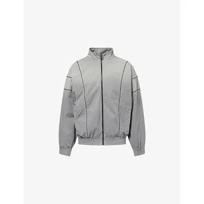Off-white Mens Castelrock Offline Gradient Track Cotton Jacket In Gray