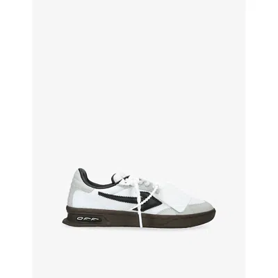 Off-white Mens  C/o Virgil Abloh End Of Play Woven And Suede Trainers In Multi