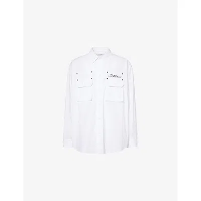 Off-white Mens  Script Arrow Cotton Over Shirt