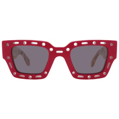 Off-white Mercer Full Smoke Square Unisex Sunglasses Oeri026 2507 48 In Pink