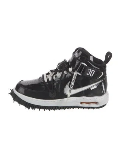 Pre-owned Off-white Mesh Graphic Print Sneakers W/ Tags In Black/white