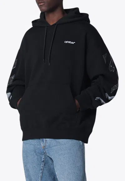 Off-white Metal Arrow Hooded Sweatshirt In Gray