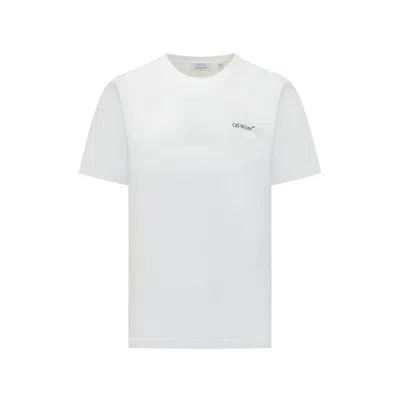 Off-white Graphic Print Crew Neck Short Sleeve T-shirt In White