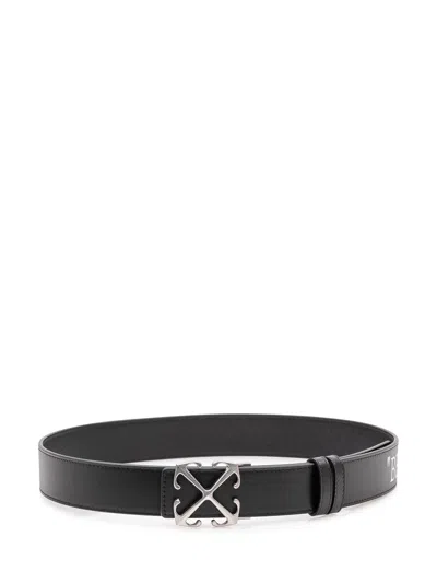 Off-white Metal Buckle Belt - Summer Collection 2025 In Black
