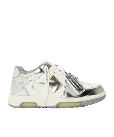 Off-white Metallicpanel Lowtop Sneaker In White