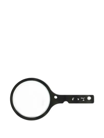 Off-white Meteor Logo-print Hand Mirror In Purple