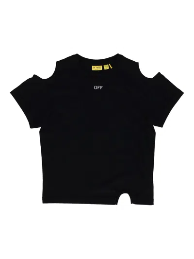 Off-white Meteor Off Stamp Tee S/s In Black