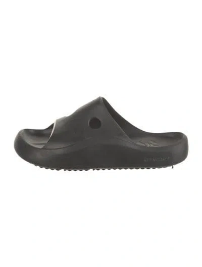 Pre-owned Off-white Meteor Slides Rubber Slides In Black
