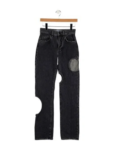 Pre-owned Off-white Meteor Straight Leg Jeans W/ Tags In Black